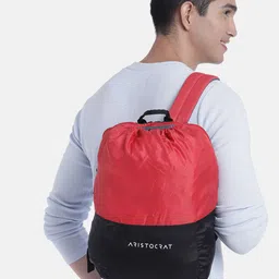 Aristocrat Unisex Black & Red Backpack image 3