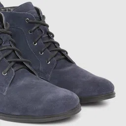 CLOG LONDON Men Navy Suede Leather Boots image 4
