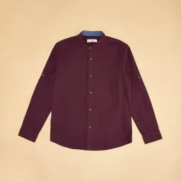 Pantaloons Junior Wine Shirt-image-9