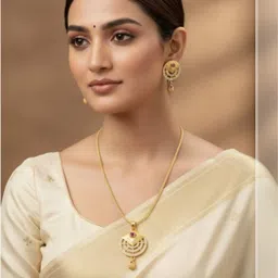 Anouk Gold-Plated Cubic Zirconia-Studded Jewellery Set image 4