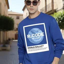 R.Code by The Roadster Life Co. Men Typography Printed Long Sleeves Sweatshirt-picture-14