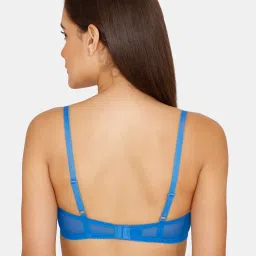 Zivame Princess Blue Under Wired Padded T-Shirt Bra image 2