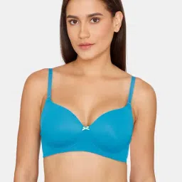 Zivame Blue Wireless T-Shirt Bra-image-66