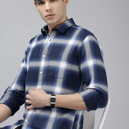 U.S. Polo Assn. Denim Co. Checked Pure Cotton Casual Shirt-picture-45