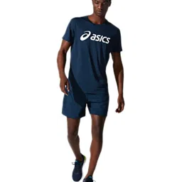 Asics Blue Printed Short Sleeves T-Shirt image 1
