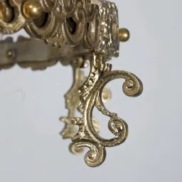 Fos Lighting Gold Stately Cast Aluminium and Crystal Foyer 6 Light Lantern Light image 5