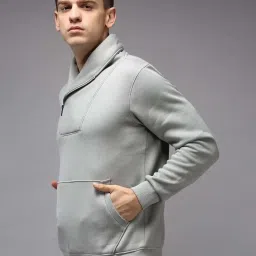 showoffff Showoff Grey Cotton Regular Fit Sweatshirt image 3