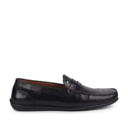 Louis Philippe Men's Black Loafers-image-17