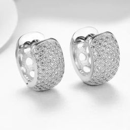 YouBella Gold Plated Crystal Huggie Earrings-picture-8