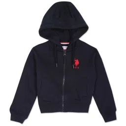 U.S. Polo Assn. Kids Blue Cotton Printed Full Sleeves Sweatshirt image 1
