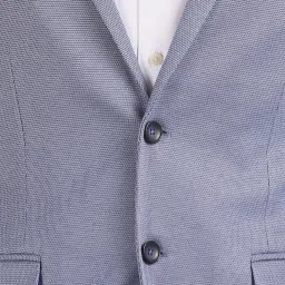 U.S. Polo Assn. Blue Slim Fit Self Pattern Blazers image 5