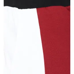 Forever 21 Red & Black Cotton Regular Fit Colour Block Shorts image 4
