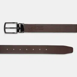 Byford by Pantaloons Black & Brown Fabric Reversible Belt for Men image 5