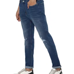 Forever 21 Blue Mid Waist Slim Fit Regular Length Jeans image 3