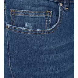 Forever 21 Blue Mid Waist Slim Fit Regular Length Jeans image 4