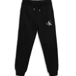 Calvin Klein Jeans Kids Black Logo Print Joggers-image-87