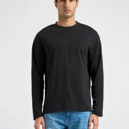 selected homme Selected Black Cotton Regular Fit T-Shirt-picture-22