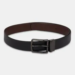 Byford by Pantaloons Black & Brown Fabric Reversible Belt for Men image 3