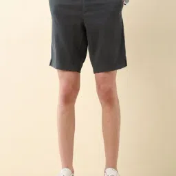 U.S. Polo Assn. Grey Cotton Slim Fit Shorts image 4