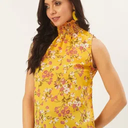 Anvi Be Yourself Yellow Floral Print Top image 3