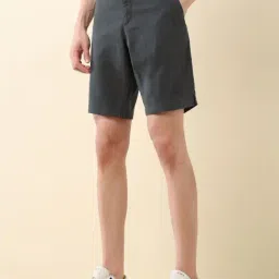 U.S. Polo Assn. Grey Cotton Slim Fit Shorts image 3