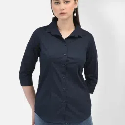 Crimsoune Club Navy Slim Fit Shirt-image-13