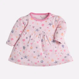 Baby Go Kids Pink Printed Dresses (Pack Of 2) image 3