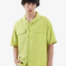 The Souled Store Light Green Regular Fit Oversized Shirt-picture-40