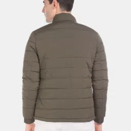 U.S. Polo Assn. Olive Green Regular Fit Quilted Jackets image 2