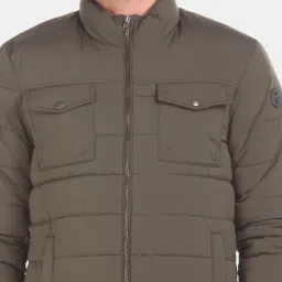U.S. Polo Assn. Olive Green Regular Fit Quilted Jackets image 5