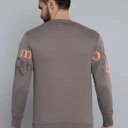 showoffff Showoff Grey Cotton Regular Fit Printed Sweatshirt image 2