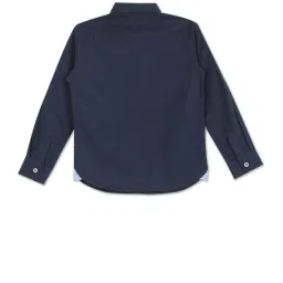 U.S. Polo Assn. Kids Navy Solid Full Sleeves Full Sleeves Full Sleeves Shirt image 2