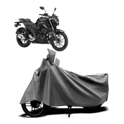 Auto Pearl Two Wheeler Cover with Bag for Yamaha FZ 25 BS6, Silver-picture-11