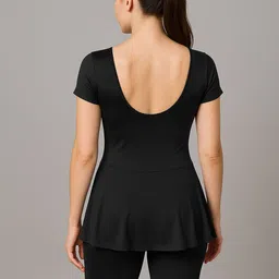 LYCOT Round Neck Swimming Dress With Attached Shorts image 2