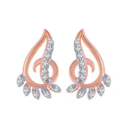 P.C. Chandra Jewellers 18 kt Gold & Diamond Earrings-picture-12