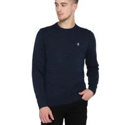Red Tape Navy Full Sleeves Sweater-image-0
