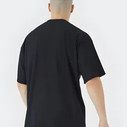 Stitchmeashirt Men Self Design Printed Drop-Shoulder Sleeves Activchill T-shirt image 3