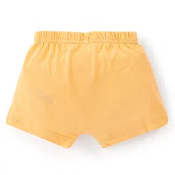 Babyoye Eco Conscious 100% Cotton With Antibacterial Finish Briefs Text Print Pack of 3 - Red Blue & Orange image 3