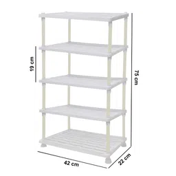 Urban Choice White 5-Layer Kitchen Tray Shelf Organizer image 4