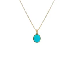 GenZcomplex Gold-Plated Oval Pendants-image-37