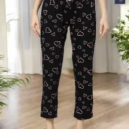 Kryptic Pack Of 2 Printed Pure Cotton Relaxed-Fit Mid-Rise Lounge Pants-picture-35