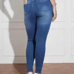 Miss Chase Blue Denim Solid Jeans image 2