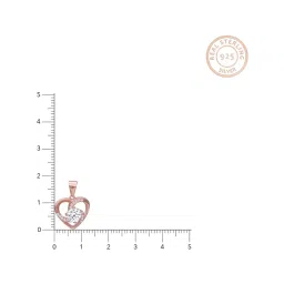 GIVA 92.5 Sterling Silver Swirl Heart Pendant with Link Chain for Women image 3