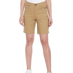 Hypernation Khaki Regular Fit Shorts-picture-7