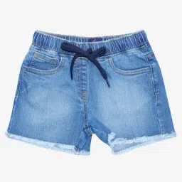 Kiddopanti Kids Blue Solid Shorts-image-64