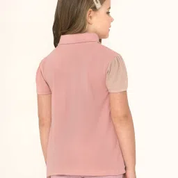 Cherry Crumble By Nitt Hyman Kids Pink Solid T-Shirt image 2