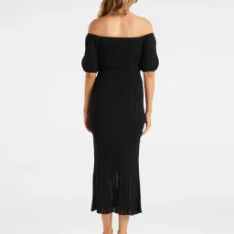 Forever New Black knit Maxi A Line Dress image 2