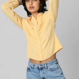 Only Yellow Regular Fit Shirt image 4