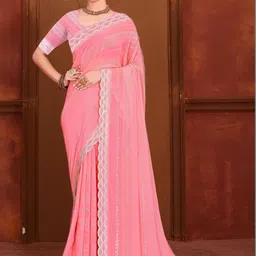 HANS ART AND CRAFT Striped Art Silk Saree-image-53