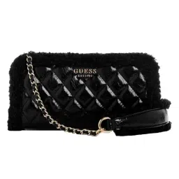 Guess Black Cristi Quilted Mini Cross Body Bag image 1